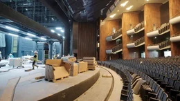 Baustelle der K&ouml;lner Oper im Mai 2025.