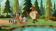 v.li.: Raccoon Scout, Weasel Scout, Bear Scout, Eagle Scout