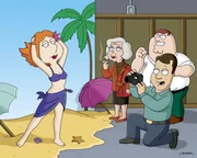 (v.l.n.r.) Lois Griffin; Karin Parotta; Peter Griffin (v.l.n.r.) Lois Griffin; Karin Parotta; Peter Griffin