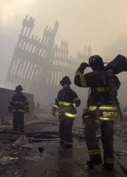 Firemen are deployed near the site of the World Trade Center in New York, in this Sept. 12, 2001, file photo. (AP Photo/Mark Lennihan/FILE) Firemen are deployed near the site of the World Trade Center in New York, in this Sept. 12, 2001, file photo. (AP Photo/Mark Lennihan/FILE)