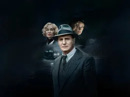 Der Privatdetektiv Philip Marlowe (Liam Neeson, M.) ger&auml;t zwischen seine Auftraggeberin Clare Cavendish (Diane Kruger, r.) und deren prominente Mutter (Jessica Lange, l.) .