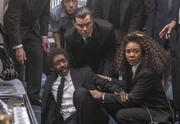L-R: Don Cheadle als Mo Monroe, Andrew Rannells als Blair Pfaff, Regina Hall als Dawn Towner L-R: Don Cheadle als Mo Monroe, Andrew Rannells als Blair Pfaff, Regina Hall als Dawn Towner