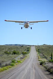 Thomas im Landeanflug. Thomas im Landeanflug.