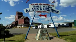Dawson Creek, der Startpunkt des Alaska Highway.