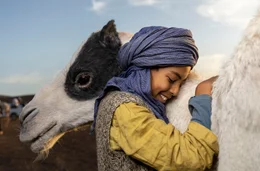 Dromedar T&eacute;hu ist der beste Freund des Nomadenjungen Zodi (Yassir Drief).