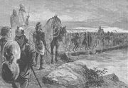 K&ouml;nig Xerxes &uuml;berquerte den Hellespont auf Pontonbr&uuml;cken um 480 v. Chr. Die Pontonbr&uuml;cken von Xerxes wurden im Jahr 480 v. Chr. w&auml;hrend der zweiten persischen Invasion in Griechenland auf Befehl von Xerxes I. von Persien gebaut, damit die Xerxes-Armee den Hellespont (den festgelegten Tag der Dardanellen) von Asien nach Thrakien &uuml;berqueren konnte, das damals ebenfalls von Persien kontrolliert wurde.