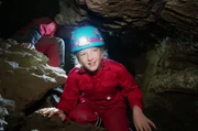 Bianca in der Attahöhle, eine der schönsten Tropfsteinhöhlen Deutschlands. Bianca in der Attahöhle, eine der schönsten Tropfsteinhöhlen Deutschlands.