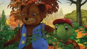 Den ganzen Tag müssen Bär und Franklin zusammenbleiben. Den ganzen Tag müssen Bär und Franklin zusammenbleiben.