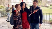 Porno-Darstellerin Lacy Moon (Cathleen Theres) kommt in die Schule. David (Simon Böer, r.) ist irritiert, dass sie an der Schule Selfies macht. Pascal (Anton Feiste) hat jedoch nichts dagegen. Porno-Darstellerin Lacy Moon (Cathleen Theres) kommt in die Schule. David (Simon Böer, r.) ist irritiert, dass sie an der Schule Selfies macht. Pascal (Anton Feiste) hat jedoch nichts dagegen.