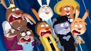 Allen Hasen der Rabbit Academy schauderts beim Zelten.