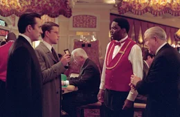 Terry Benedict (Andy Garcia, l.), Linus (Matt Damon, 2.v.l.), Frank Catton (Bernie Mac, 2.v.r.)
