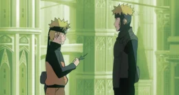 L-R: Naruto und Minato