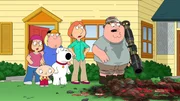 (v.l.n.r.) Meg Griffin; Stewie Griffin; Chris Griffin; Brian Griffin; Lois Griffin; Peter Griffin.