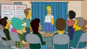 Nachdem Homer bei einer Rede im Kernkraftwerk versagt hat, nimmt Marge ihn in den Stand-up-Improvisations-Comedy-Club mit. Begeistert von dieser Kunstform beschließt Homer (M.), auch Stand-up-Impro zu lernen ... Nachdem Homer bei einer Rede im Kernkraftwerk versagt hat, nimmt Marge ihn in den Stand-up-Improvisations-Comedy-Club mit. Begeistert von dieser Kunstform beschließt Homer (M.), auch Stand-up-Impro zu lernen ...