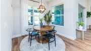 Dining area after reveal, as seen on 100 Day Dream Home, Season 6. Dining area after reveal, as seen on 100 Day Dream Home, Season 6.