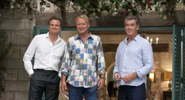 (v.l.n.r.) Harry (Colin Firth); Bill (Stellan Skarsg&aring;rd); Sam (Pierce Brosnan)