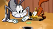 v.li.: Bugs Bunny, Squeaks the Squirrel