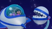 v.li.: Boots, Mond, Tico, Dora