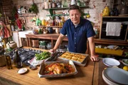 Jamie Oliver; Backh&auml;hnchen im Speckmantel