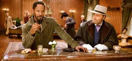 v.li.: Django (Jamie Foxx), Amerigo Vessepi (Franco Nero).