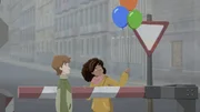 Millie hat Paul zum Abschied bunte Ballons mitgebracht. Am liebsten würde er nicht nur die Ballons, sondern auch Millie mit in die BRD nehmen. Millie hat Paul zum Abschied bunte Ballons mitgebracht. Am liebsten würde er nicht nur die Ballons, sondern auch Millie mit in die BRD nehmen.