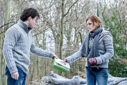 Daniel Radcliffe (Harry Potter), Emma Watson (Hermine Granger).