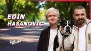 Schon wieder eine Kurzstrecke zu dritt! Denn diesmal trifft Pierre M. Krause (li.) auf Edin Hasanović und seinen Hund Kuno &ndash; eine Olde English Bulldogge, die aber mit neuen Tricks ausgestattet ist.