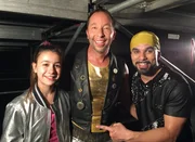 Selin trifft DJ Bobo. v.li.: Selin, DJ Bobo, Curtis Burger Selin trifft DJ Bobo. v.li.: Selin, DJ Bobo, Curtis Burger