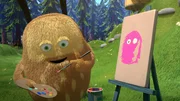 Kiwi m&ouml;chte von Strit ein sch&ouml;nes Portrait malen.