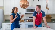 Brian and Mika Kleinschmidt renovate the Habitat for Humanity home, as seen on 100 Day Dream Home, Season 6.