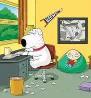 L-R: Brian Griffin (Seth MacFarlane) und Stewie Griffin (Seth MacFarlane) L-R: Brian Griffin (Seth MacFarlane) und Stewie Griffin (Seth MacFarlane)
