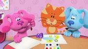 L-R: Magenta, Orange Kitten, Blue