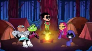 v. li.: Cyborg, Beast Boy, Robin, Starfire, Raven.
