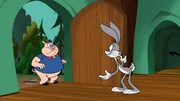 v.li.: Porky Pig, Bugs Bunny