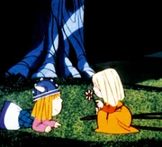 Wickie und Ylva sind ausgerechnet zum Beerensammeln im Wald, als ein hungriger B&auml;r mitten ins Dorf der Wikinger eingebrochen ist.