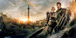 Rita Vrataski (Emily Blunt), Major Bill Cage (Tom Cruise).