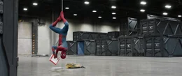 Spider-Man hangs around in Columbia Pictures' SPIDER-MAN&trade;: HOMECOMING.