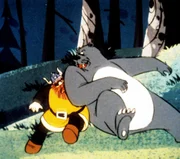 Halvar beschlie&szlig;t, alleine auf B&auml;renjagd in den Wald zu gehen. Er glaubt, mit einem B&auml;ren leicht fertig zu werden.
