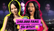 K-Pop Fan Thana (l) und POV-Host Kiara posieren gut gelaunt vor dem BTS-Konzert. Mit Lightstick und passendem Fan-Outfit zeigt Thana ihre Begeisterung für K-Pop und ist so Teil einer Community, die Fans auf der ganzen Welt verbindet. K-Pop Fan Thana (l) und POV-Host Kiara posieren gut gelaunt vor dem BTS-Konzert. Mit Lightstick und passendem Fan-Outfit zeigt Thana ihre Begeisterung für K-Pop und ist so Teil einer Community, die Fans auf der ganzen Welt verbindet.