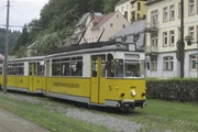 Sachsens bekannteste Straßenbahn: die Kirnitzschtalbahn. Sachsens bekannteste Straßenbahn: die Kirnitzschtalbahn.