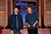 Als Kandidaten zu Gast bei "Wer wei&szlig; denn sowas?": Der Comedian Rick Kavanian (l.) und der Schauspieler Christian Tramitz (r.).