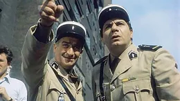 Gendarm Ludovic Cruchot (Louis De Fun&egrave;s, l.), Gendarm J&eacute;r&ocirc;me Gerber (Michel Galabru)