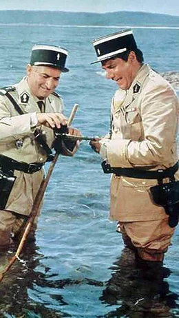 Gendarm Ludovic Cruchot (Louis De Fun&egrave;s, l.), Gendarm J&eacute;r&ocirc;me Gerber (Michel Galabru)