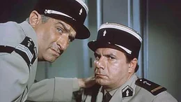 Gendarm Ludovic Cruchot (Louis De Fun&egrave;s, l.), Gendarm J&eacute;r&ocirc;me Gerber (Michel Galabru)