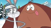v.li: Bugs Bunny, Bigfoot