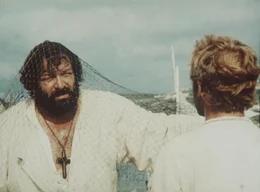 Der Gouverneur von Maracaibo, Marquis Gonzaga, und der zust&auml;ndige Bischof versuchen, den beiden Padres J. (Terence Hill, r.) und Pedro (Bud Spencer, l.) immer wieder Kn&uuml;ppel zwischen die Beine zu werfen, doch die zwei Missionare k&ouml;nnen immer wieder den Fallen und Netzen ihrer Gegner entkommen ...