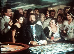 Als der Gouverneur von Maracaibo den beiden Padres J. und Pedro (Bud Spencer, M.) ihr Boot samt Ladung verbrennen l&auml;sst, gleichen sie den Schaden aus, indem sie den Siegelring des Bischofs verkaufen und den Erl&ouml;s im Spielcasino unter Zuhilfenahme inbr&uuml;nstiger Gebete setzen ...