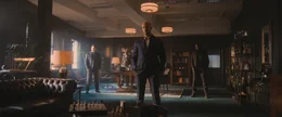 (v.l.n.r.) Branda (Cameron Jack); Mike (Darrell D'Silva); H (Jason Statham); Moggy (Babs Olusanmokun)