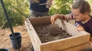 Arch&auml;ologen bei Ausgrabungen in Tel Motza, westlich von Jerusalem.