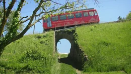 Historische Zahnradbahn von Rheineck nach Walzenhausen.